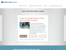 Tablet Screenshot of creditcardcrunch.com